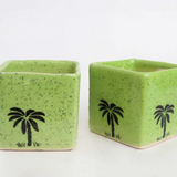 Square Ceramic Pot (Set of 2)